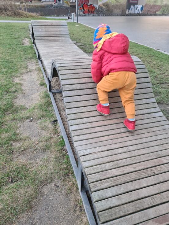 A child on a playground